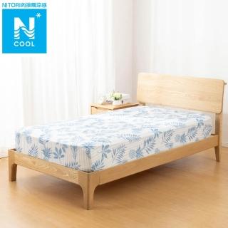 【NITORI 宜得利家居】接觸涼感 伸縮床包 N FIT N COOL PN 25NC-04 單人(接觸涼感 伸縮床包)