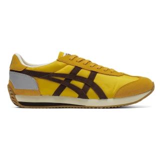 【Onitsuka Tiger】鬼塚虎 黃底深棕虎爪紋 CALIFORNIA 78 VIN 休閒鞋 (1183C401-750)