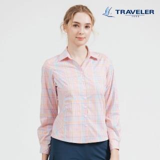 【TRAVELER 旅行者】女款Coolmax彈性吸排抗UV可捲收長袖襯衫｜251TR709(吸排/抗UV)