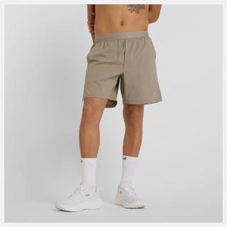 【NEW BALANCE】NB 短褲 男 運動褲 7吋 訓練 重訓 美規 卡其 MS41288DOK
