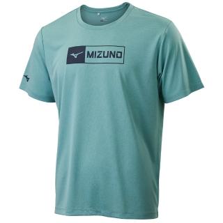 【MIZUNO 美津濃】短袖上衣 男 吸濕排汗 綠 32TAC00129