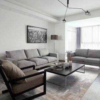 【SDL Home 山德力】斑駁藝術感地毯 160x230cm 蓓萊(復古 斑駁 銀絲)