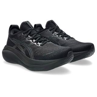 【asics 亞瑟士】慢跑鞋 男鞋 運動鞋 緩震 寬楦 GEL-NIMBUS 27 2E 黑 1011B956-001