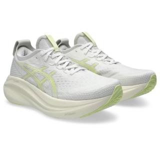 【asics 亞瑟士】慢跑鞋 男鞋 運動鞋 緩震 GEL-NIMBUS 27 白黃 1011B958-101