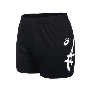 【asics 亞瑟士】短褲 女 運動褲 吸濕排汗 三分褲 黑 2052A302-002
