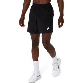 【asics 亞瑟士】短褲 男 運動褲 7吋 黑 2041A344-001