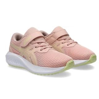 【asics 亞瑟士】運動鞋 童鞋 中童 兒童 魔鬼氈 PRE EXCITE 10 PS 粉 1014A297-701