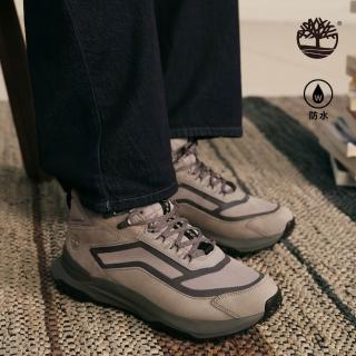 【Timberland 官方旗艦】男款灰色Motion Access防水中筒健走鞋(A6DX6EOT)