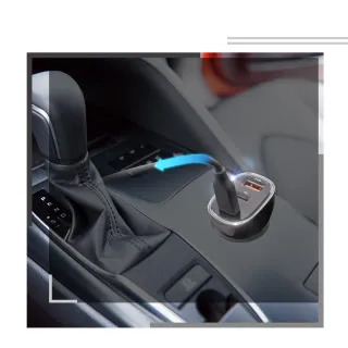 【ANBORTEH 安伯特】90W鋅合金快充車充PD+QC3.0 國家認證 一年保固-快(12V/24V皆可使用)