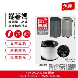 【著媽】濾網(適用 Electrolux 伊萊克斯 Pure A9 矮款 空氣清淨機 PA91-406GY PA91-406DG EP71-56WBA)