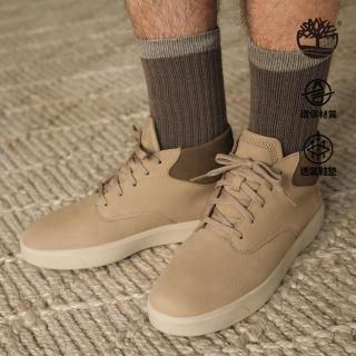 【Timberland 官方旗艦】男款淺灰褐色中筒休閒鞋(A6BW6EO2)