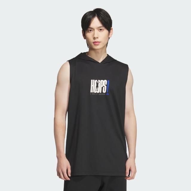 【adidas 愛迪達】連帽背心 男 JZ7471
