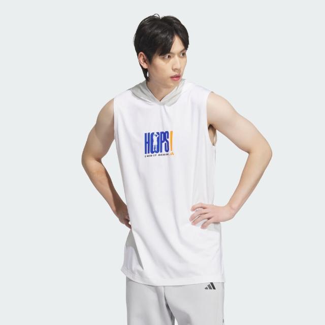 【adidas 愛迪達】連帽背心 男 JZ7472