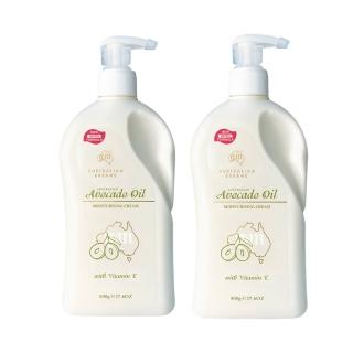 【澳洲G&M 即期品】酪梨油滋潤保濕霜含維他命E-家庭號-2025年11月到期(500g/瓶 2入組)