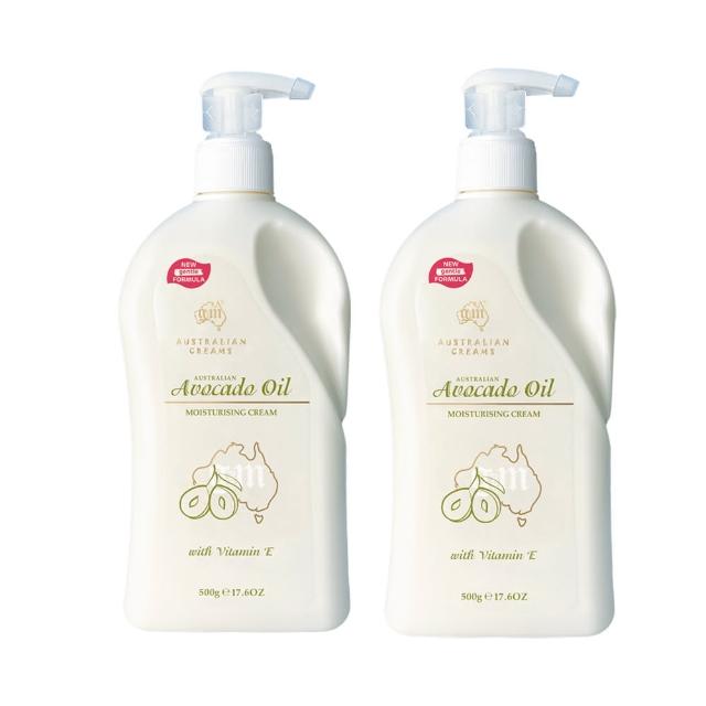 【澳洲G&M 即期品】酪梨油滋潤保濕霜含維他命E-家庭號-2025年11月到期(500g/瓶 2入組)