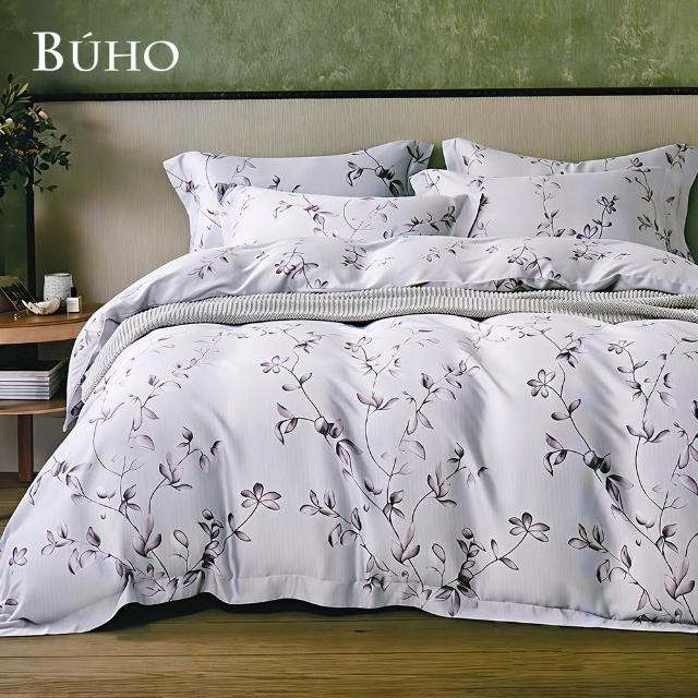 【BUHO 布歐】60支100%天絲四件式全舖棉兩用被床包組-加大(多款任選)