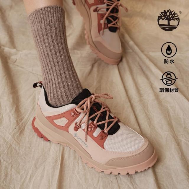 【Timberland 官方旗艦】女款紅色Lincoln Peak GORE-TEX防水低筒健行鞋(A2MMYET0)