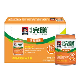 【桂格】完膳營養素洗腎病患適用配方237mlx24入x1箱(衛福部核准之特殊營養食品)