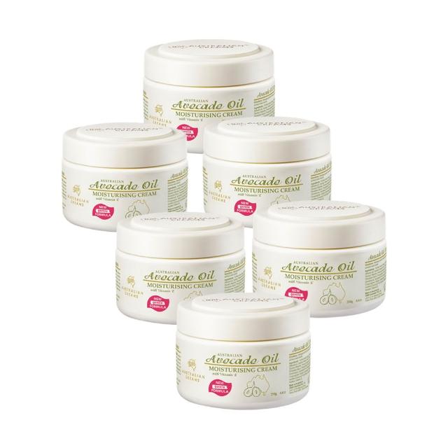 【澳洲G&M】酪梨油滋潤保濕霜含維他命E-(250g/罐 6入組)