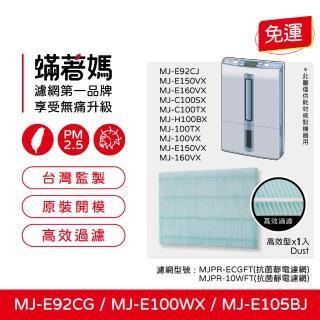 【Mitewithmom 著媽】濾網(適用 三菱除濕機 MJ-E100WX MJ-E92CG MJ-E105BJ MJ-E150VX 抗菌靜電濾網)