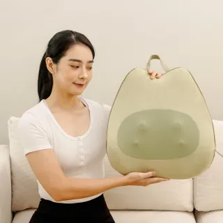 【3ZeBra 三隻斑馬】酪梨枕｜溫感按摩腰靠枕(三合一按摩枕 按摩抱枕 背部按摩 腰部按摩 父親節禮物)