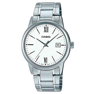 【CASIO 卡西歐】紳士簡約鋼帶錶(MTP-V002D-7B3)