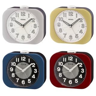 【SEIKO 精工】復古方形 靜音秒針防貪睡鬧鐘-4款可選(QHE206G/QHE206L/QHE206R/QHE206S/速)