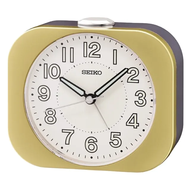 【SEIKO 精工】復古方形 靜音秒針防貪睡鬧鐘-4款可選 雙11 送禮(QHE206系列/速)