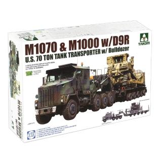 【PowerFalcon】/72 美國70噸坦克戰車運輸車 裝甲推土機(Takom 5002 三花模型 M1070+M1000+D9R)