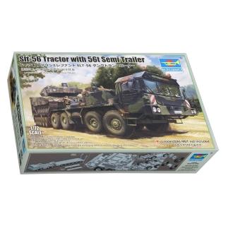 【PowerFalcon】1/72 德國SLT-56象式拖車牽引56t半拖車(Trumpeter 小號手 07196 軍事模型)
