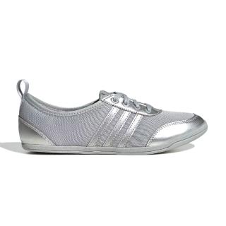 【adidas 愛迪達】Diona Ballet 女鞋 灰銀色 愛迪達 芭蕾風 運動 休閒鞋 JR7319