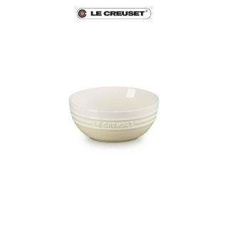 【Le Creuset】瓷器韓式湯碗14cm(櫻花粉/加勒比海藍/沙丘白/悠然綠 4色選1)