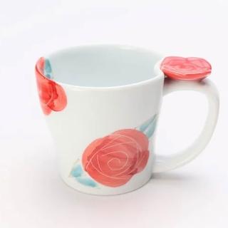 【TACHIKICHI 橘吉】染付薔薇赤小花馬克杯(和風馬克杯)
