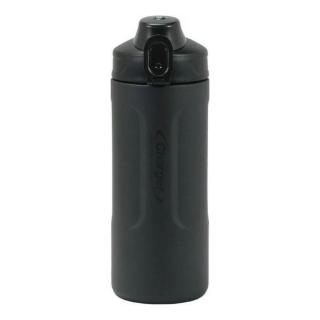 【日本PEARL METAL】1000ml 大口徑可放冰塊 好拿好清洗 直飲不鏽鋼水壺(黑色 HB-6771)