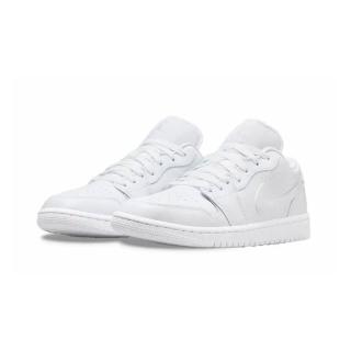 【NIKE 耐吉】Air Jordan 1 Low W 女鞋 休閒鞋 低筒 舒適 全白 DV0990-111