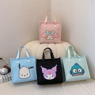【SANRIO 三麗鷗】可愛大圖案造型大容量手提袋-美樂蒂/酷洛米/帕洽狗(手提包)