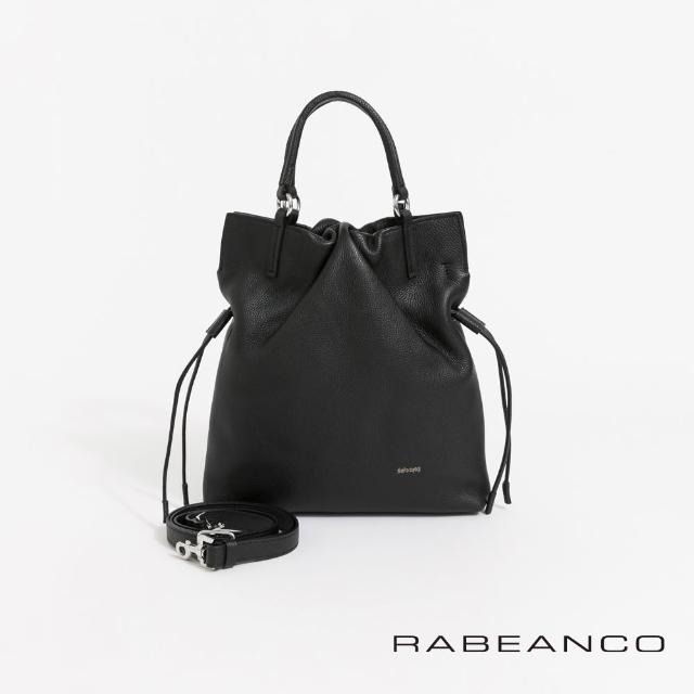 【RABEANCO】GEORGIANA抽繩手提斜背包-小(黑)