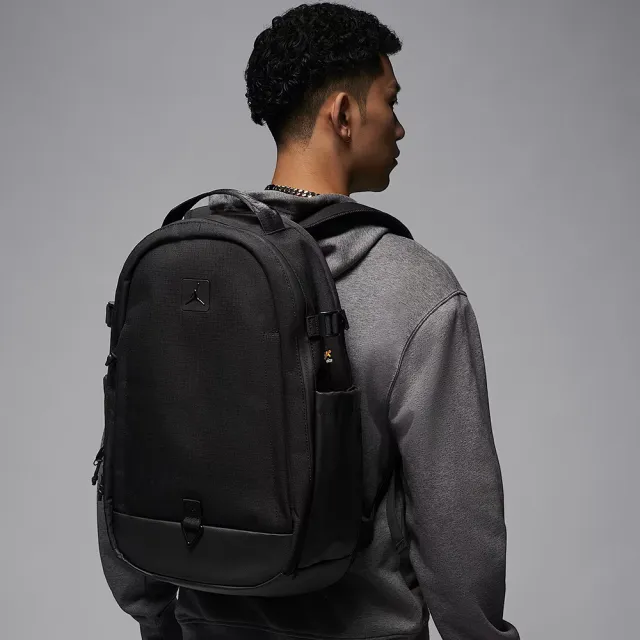 【NIKE 耐吉】JORDAN喬丹 CORDURA 軍用等級防刮耐磨抗撕裂雙肩後背包 多收納多功能背包(JD2433004AD001)