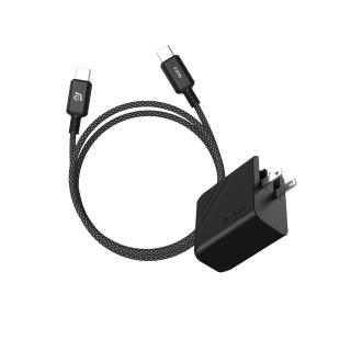 【ADAM 亞果元素】超值組合 P67 GaN 67W 三孔快速電源供應器(67W充電器＋60W充電線)
