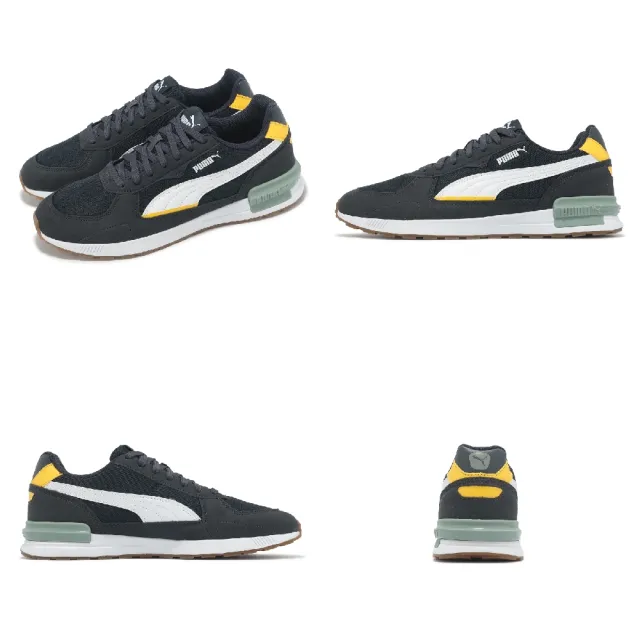 【PUMA】休閒鞋 Graviton 男鞋 黑 白 復古 板鞋 膠底(380738-67)