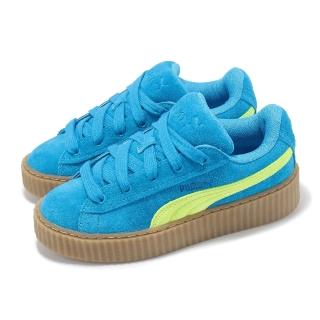 【PUMA】休閒鞋 Creeper Phatty 男鞋 女鞋 藍 黃 厚底 增高 鬆糕鞋 蕾哈娜(396403-02)