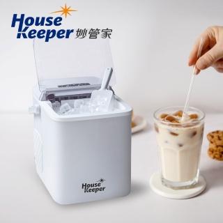 【妙管家】微電腦全自動極速製冰機-冰河灰 HK-002GR(桌上型 可自動清洗 戶外露營 家用)