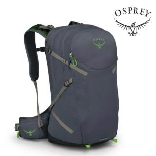 【Osprey】Sportlite 25 輕量透氣運動揹包 鎢鋼灰/灰狼(多用途揹包 健行揹包 登山揹包 旅行揹包)