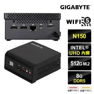 【技嘉平台】BRIX 四核{天璇U35B} 迷你電腦(N150/8G/512GB M.2)