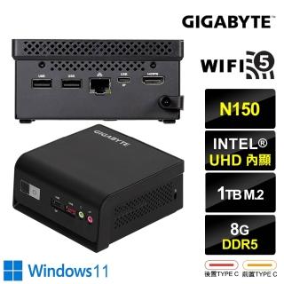 【技嘉平台】BRIX 四核{天璇U36CW} Win11迷你電腦(N150/8G/1TB M.2)