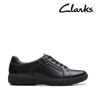 【Clarks】女鞋 Caroline Janna鞋側拉鍊設計輕量休閒鞋 運動鞋(CLF79518C)