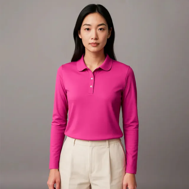 【Litume】KS05S 女抑菌抗臭排汗長袖休閒衫(抑菌抗臭吸濕排汗抗紫外線女款長袖Polo)