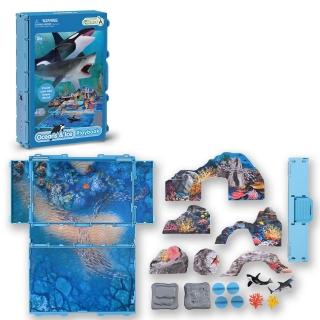 【CollectA】迷你海洋動物書玩具套裝