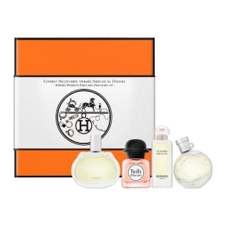 【Hermes 愛馬仕】小香禮盒四入組 7.5ml*4(國際航空版/絲巾生薑/橘彩星光/尼羅河花園/巴蕾尼亞)