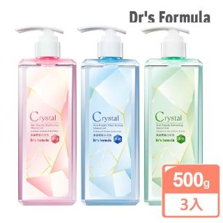 【Dr’s Formula 臺塑生醫】水晶勝月太沐浴精500gx3入-任選(淨白款/水潤款/清爽款)